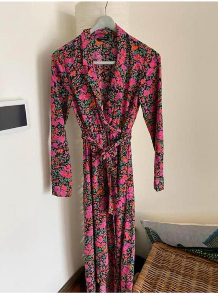 Colourful rebel wikkeljurk M nieuwstaat, Maat 38/40 (M), Ophalen of Verzenden, Zo goed als nieuw, Roze