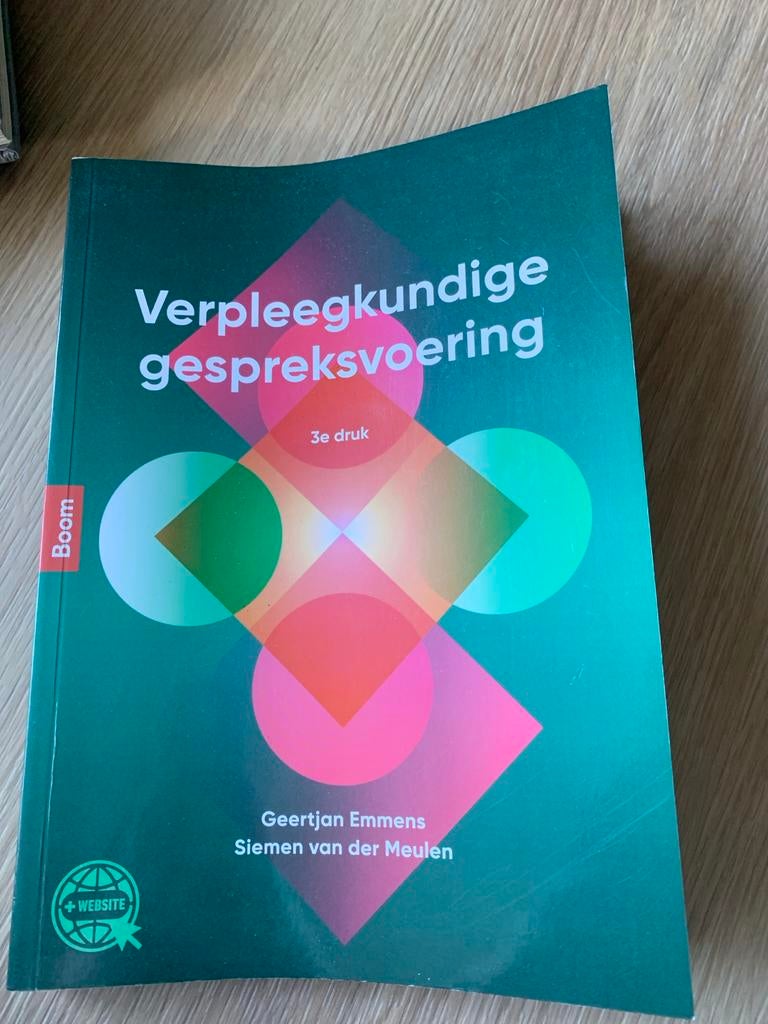 Verpleegkundige gespreksvoering 3e druk, Boeken, Studieboeken en Cursussen, Ophalen of Verzenden, Gamma, Zo goed als nieuw, HBO