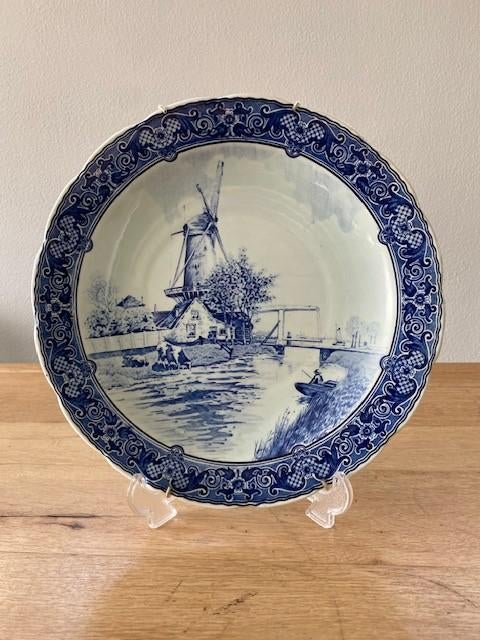 delfts blauw bord Petrus Regout, Antiek en Kunst, Ophalen