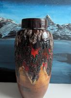 Vintage vaas West Germany "fat lava" 40cm, Gebruikt, Overige kleuren, Aardewerk of Porselein, Ophalen of Verzenden