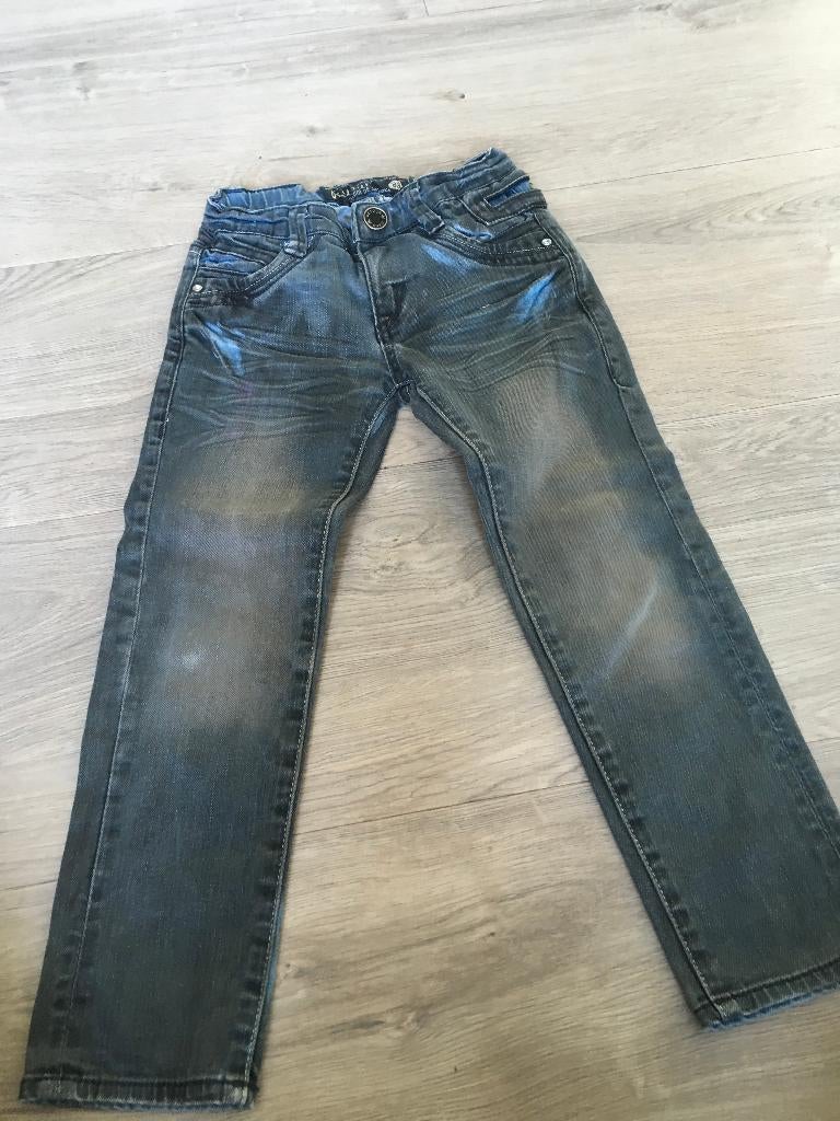 RETOUR leuke spijkerbroek grijs /blauw slim fit maat 104 WG, Kinderen en Baby's, Kinderkleding | Maat 104, Broek, Gebruikt, Meisje