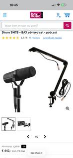 Shure SM7B - BAX advised set - podcast, Ophalen, Zo goed als nieuw, Studiomicrofoon