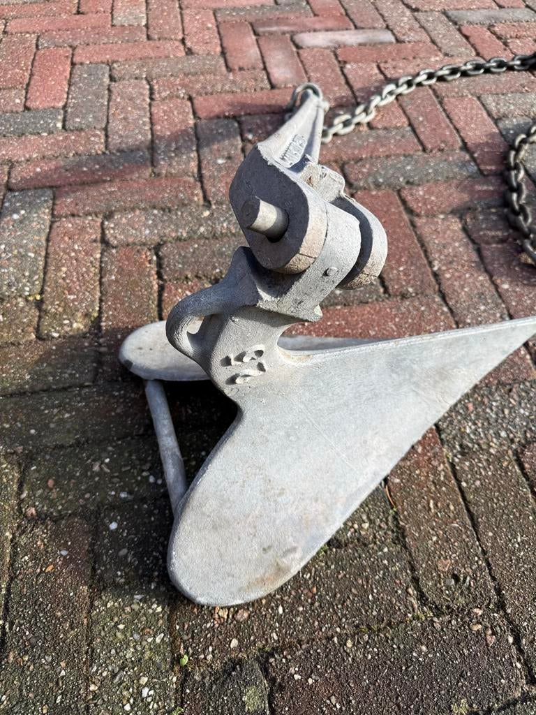 Sowester 25lb Anker met ketting ploeganker, Ophalen of Verzenden, Gebruikt, Overige typen