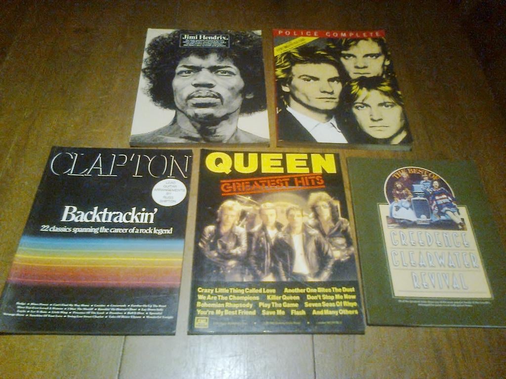 Muziek Boeken 5 stuks, Verzenden, Zo goed als nieuw, Artiest, Diverse auteurs
