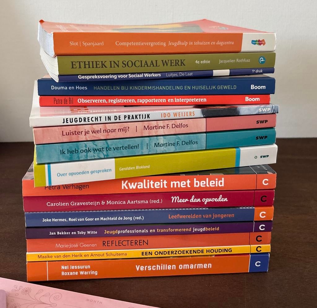 Boeken voor sociale opleidingen (pedagogiek, PABO, SW), Ophalen, Zo goed als nieuw, School, Studie en Wetenschap