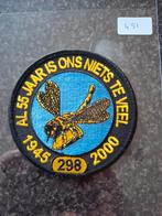 Patch 298 Squadron. 55 jarig jubileum 1945-20, Ophalen of Verzenden, Nieuw, Patch, Badge of Embleem