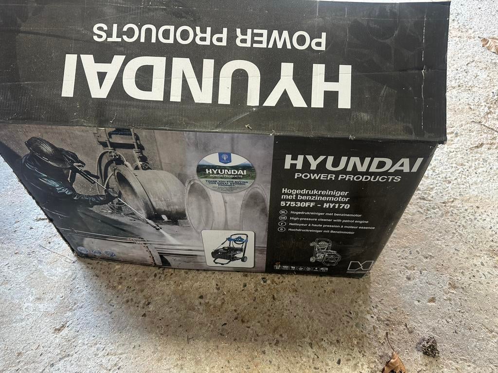 Hyundai benzine hogedrukreiniger – Nieuw in doos (HY170), Tuin en Terras, Hogedrukreinigers, Ophalen, Nieuw