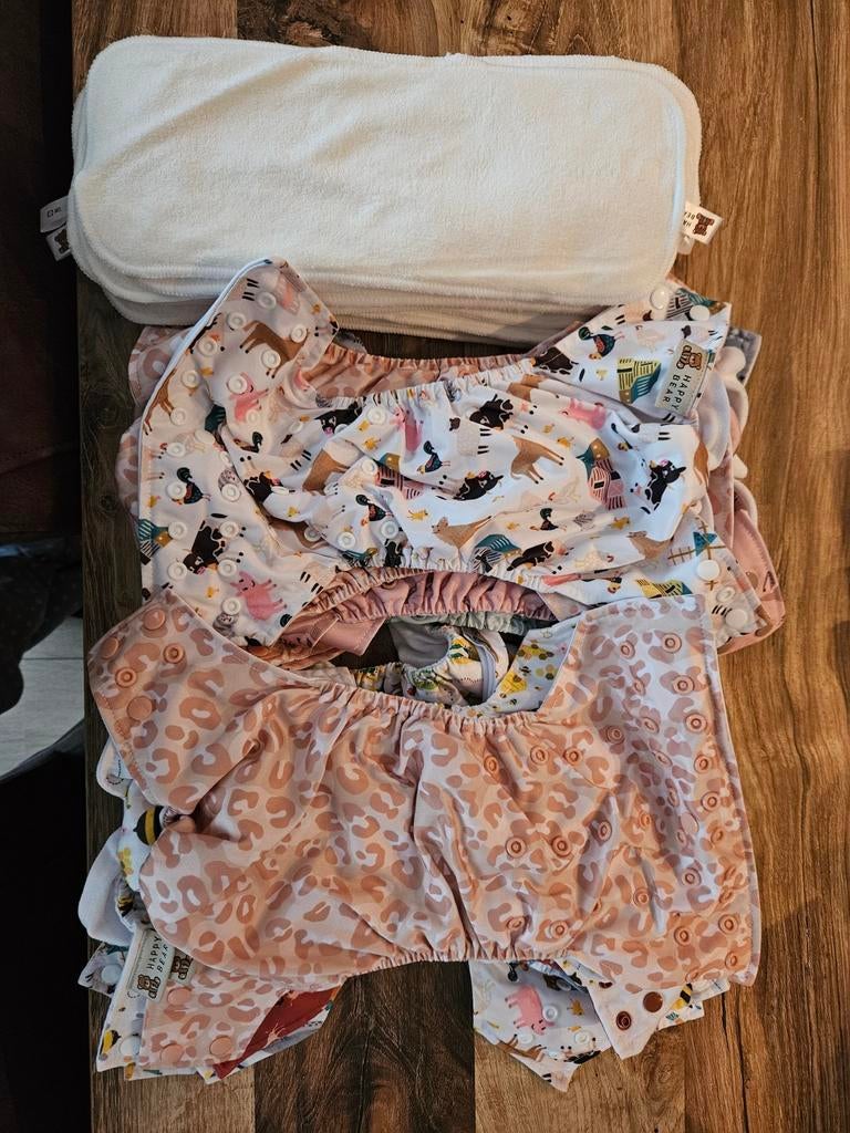 Happybears Wasbare Luiers met Boosters - Half Jaar Gebruikt, Ophalen, Gebruikt