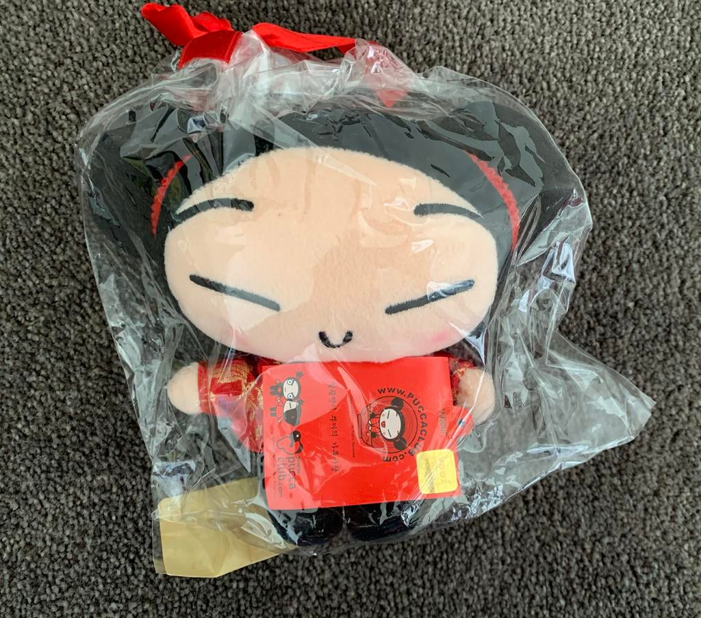 Pucca knuffel - Nieuw in verpakking. 17cm hoog., Kinderen en Baby's, Speelgoed | Knuffels en Pluche, Overige karakters, Overige typen