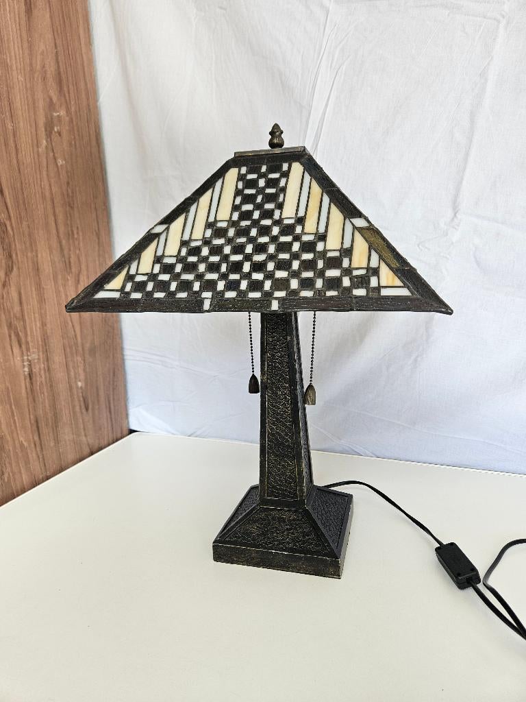 Tiffany schemerlamp ca 45 cm, Antiek en Kunst, Ophalen