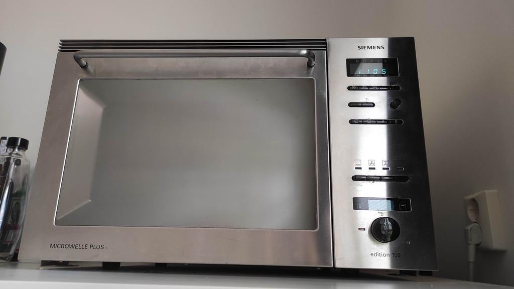 Siemens inbouw combi oven met magnetron functie, Ophalen, Gebruikt, 45 tot 60 cm