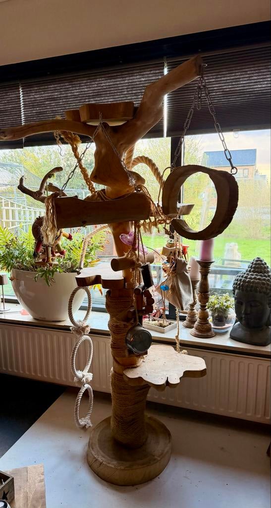 Javaboom, Dieren en Toebehoren, Vogels | Toebehoren, Ophalen, Zo goed als nieuw, Speelgoed