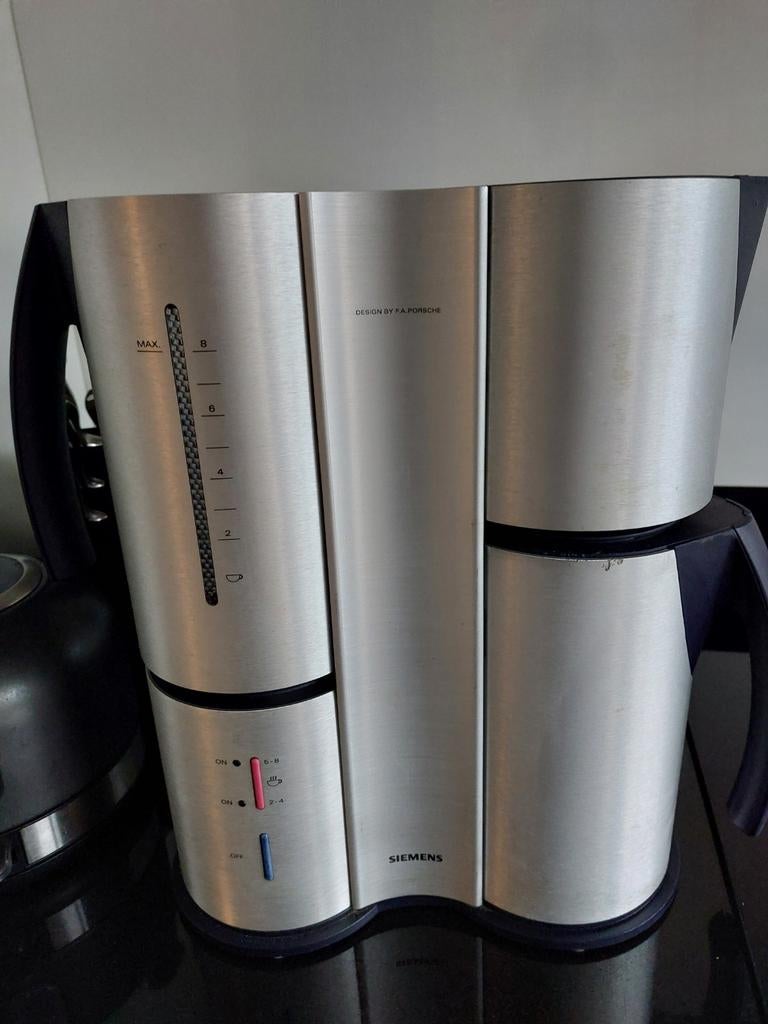 Siemens Porsche koffiezetapparaat, Gebruikt, Koffiemachine, Gemalen koffie, Ophalen of Verzenden