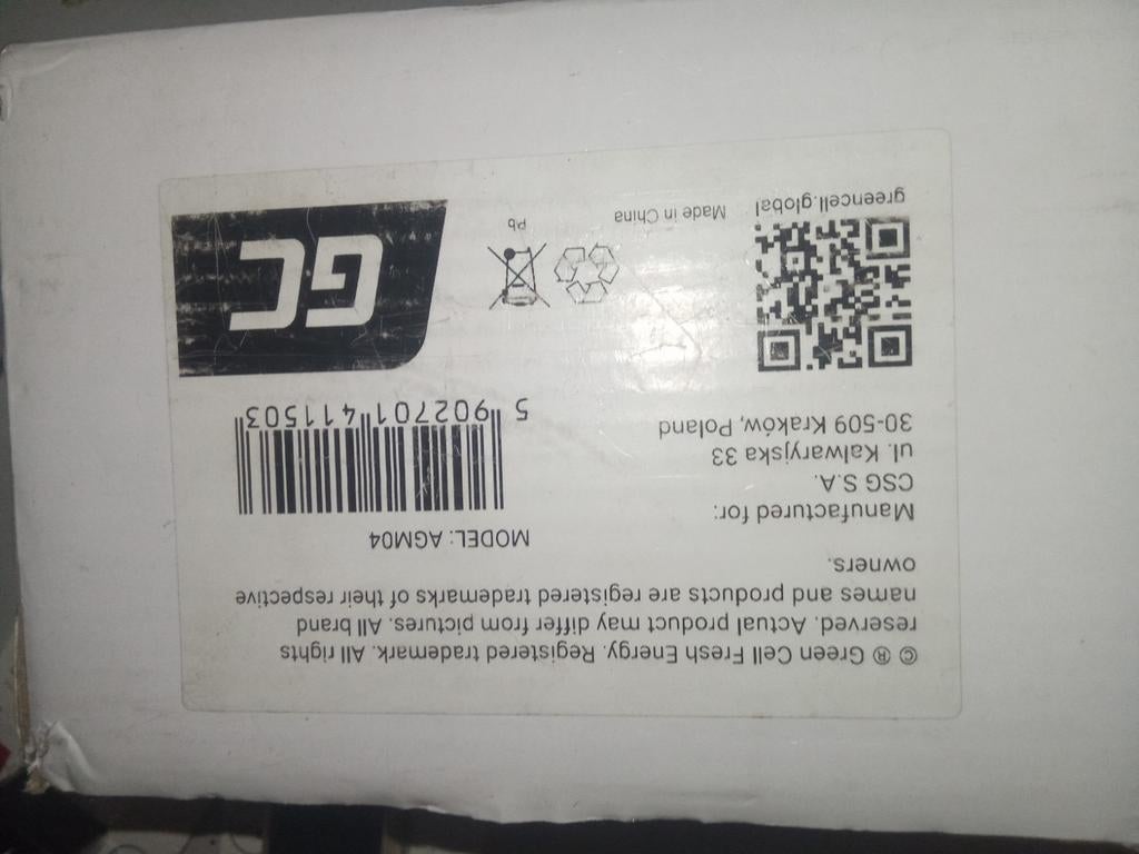 Green Cell Fresh Energy AGM04 Accu, Ophalen of Verzenden