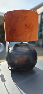 Tafellamp metaal, bollamp met kap, Ophalen of Verzenden, Metaal, Minder dan 50 cm