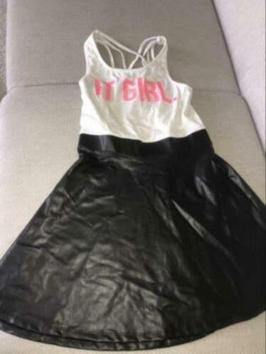 Coolcat 146 152 jurk nepleer zgan, Kinderen en Baby's, Kinderkleding | Maat 146, Verzenden, Zo goed als nieuw, Meisje, Jurk of Rok