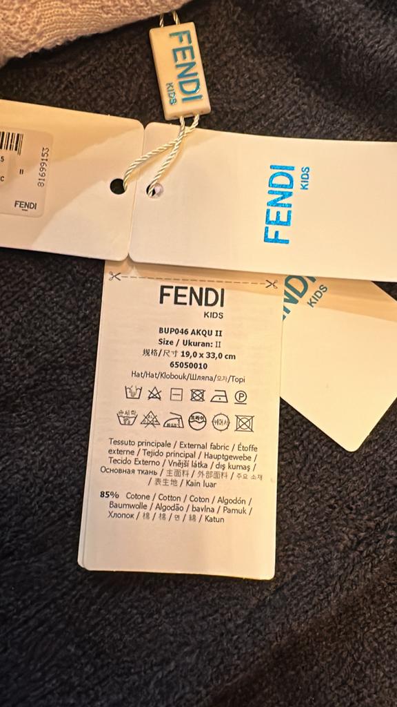 Fendi muts voor baby's, Maat 62, Jongetje of Meisje, Nieuw, Ophalen of Verzenden