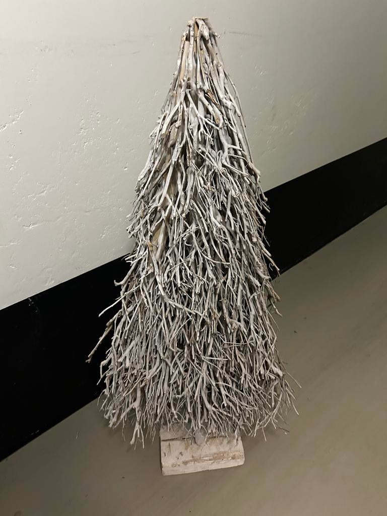 Mooie houten witte kerstboom - Intratuin, Ophalen, Zo goed als nieuw