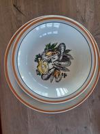 6 diepe mosselborden en een grote schaal, Ophalen, Overige materialen, Zo goed als nieuw, Bord(en)