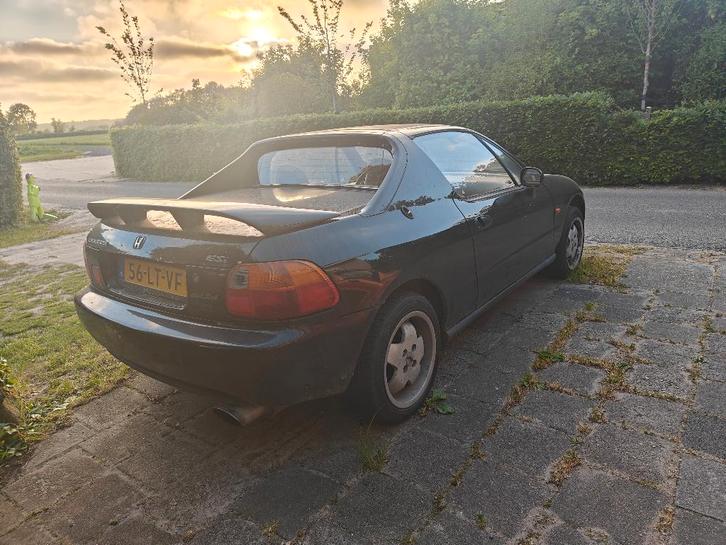 Honda crx del Sol opknapper, Auto's, Honda, Particulier, CRX, Benzine, Cabriolet, Handgeschakeld, Zwart, Zwart, Stof, Voorwielaandrijving