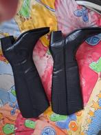 Nieuwe Zwarte Leren Lange Laarzen Maat 41, Kleding | Dames, Schoenen, Ophalen of Verzenden, Nieuw, Zwart, Hoge laarzen