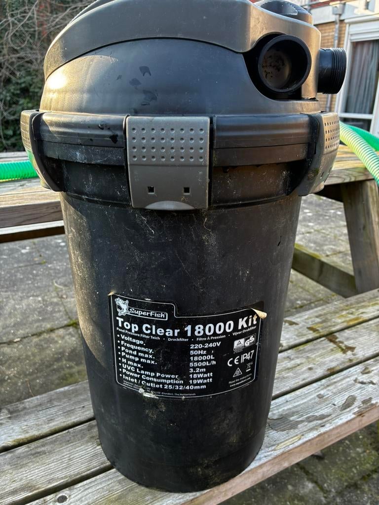 Superfish Topclear18000 kit, Ophalen, Zo goed als nieuw, Vijverpomp