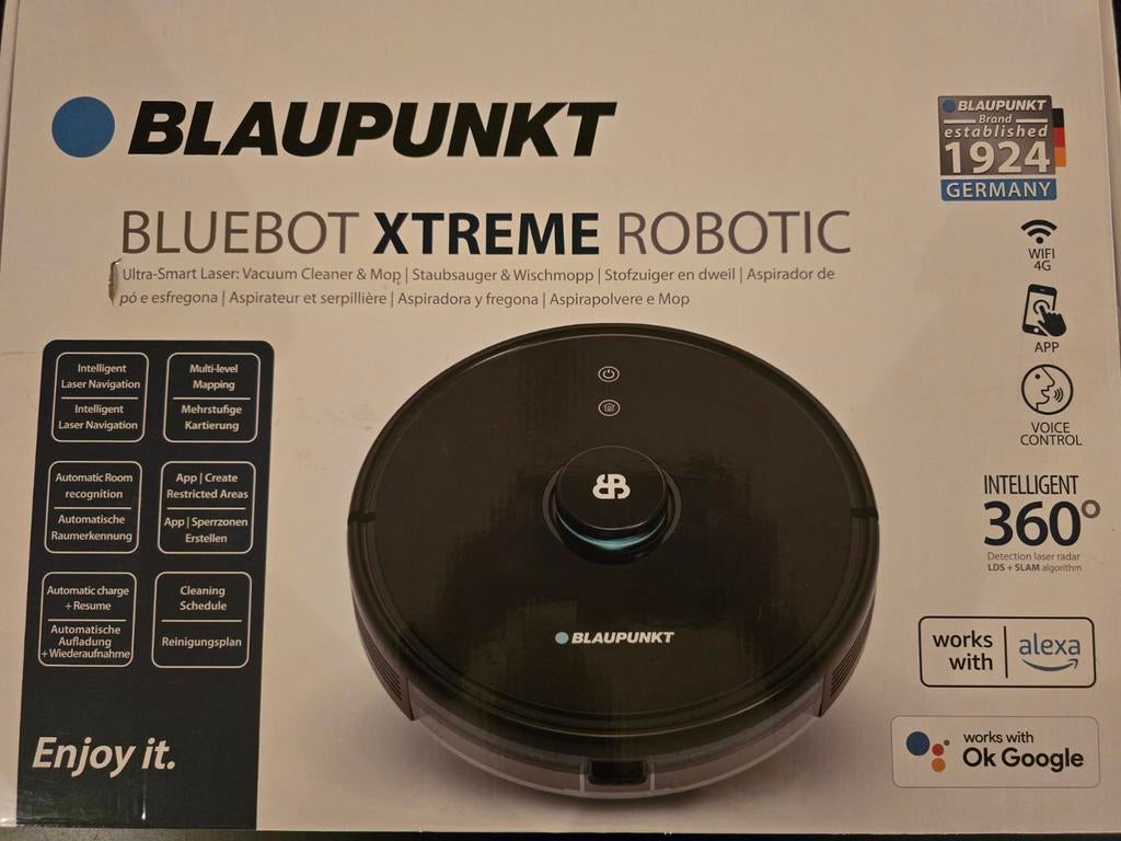 Blaupunkt Bluebot Xtreme robotstofzuiger, Ophalen of Verzenden, Zo goed als nieuw, Robotstofzuiger, Blaupunkt