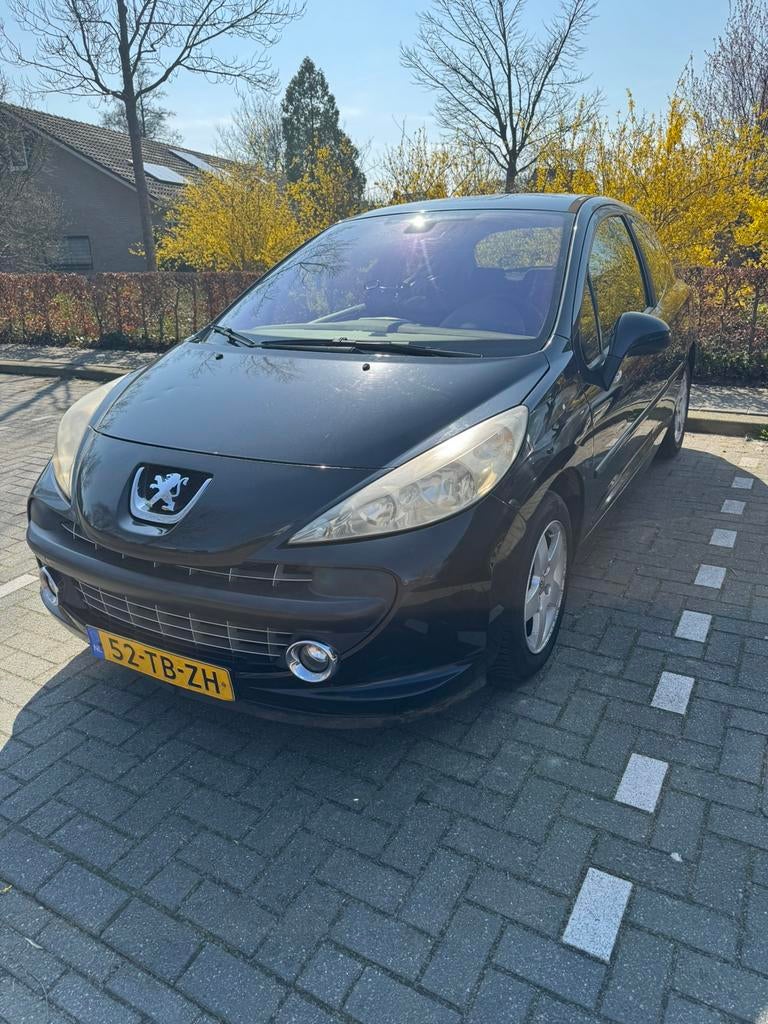 Peugeot 207 1.4 16V 3DRS 2006 Zwart, Auto's, Peugeot, Voorwielaandrijving, 4 cilinders, Origineel Nederlands, Handgeschakeld