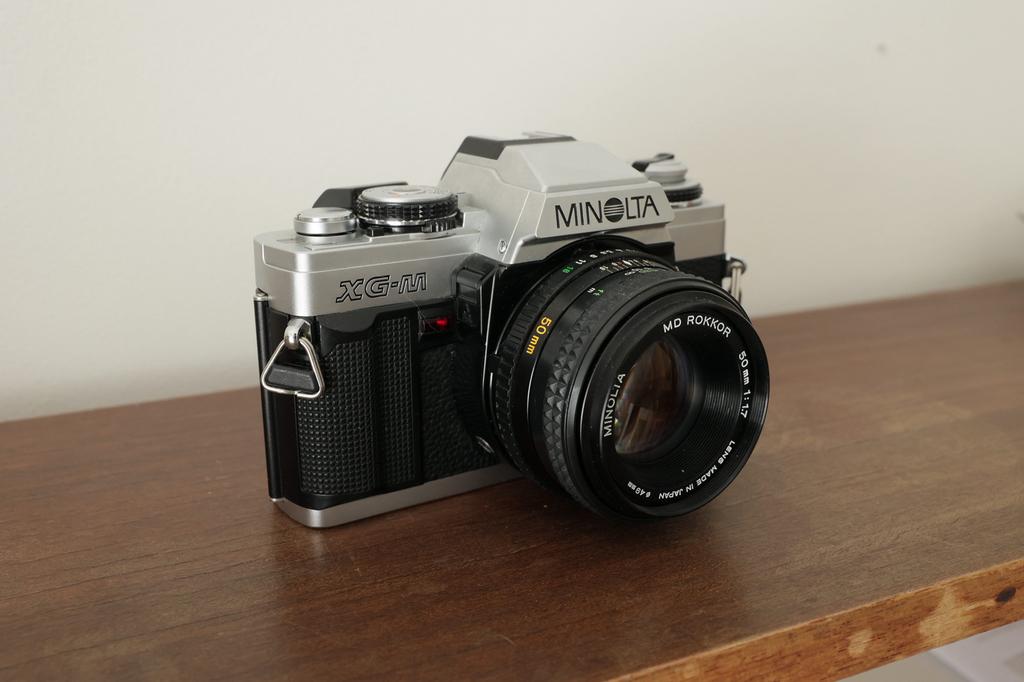 Minolta XG-M met 50mm 1.7 rokkor lens canon olympus konica, Ophalen of Verzenden, Gebruikt, Spiegelreflex, Minolta