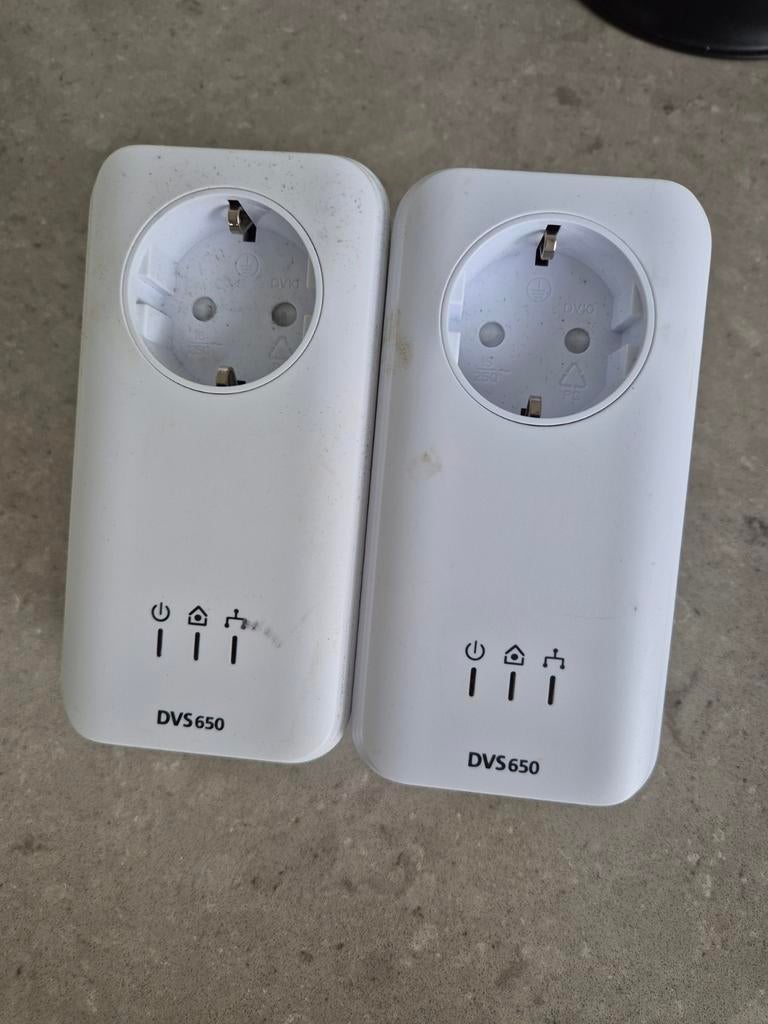 Devolo DVS 650 Powerline Adapters (2 stuks), Ophalen of Verzenden, Gebruikt, Devolo