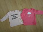 Name it maat 68 - twee shirts met lange mouwen, Meisje, Ophalen of Verzenden, Zo goed als nieuw, Name It