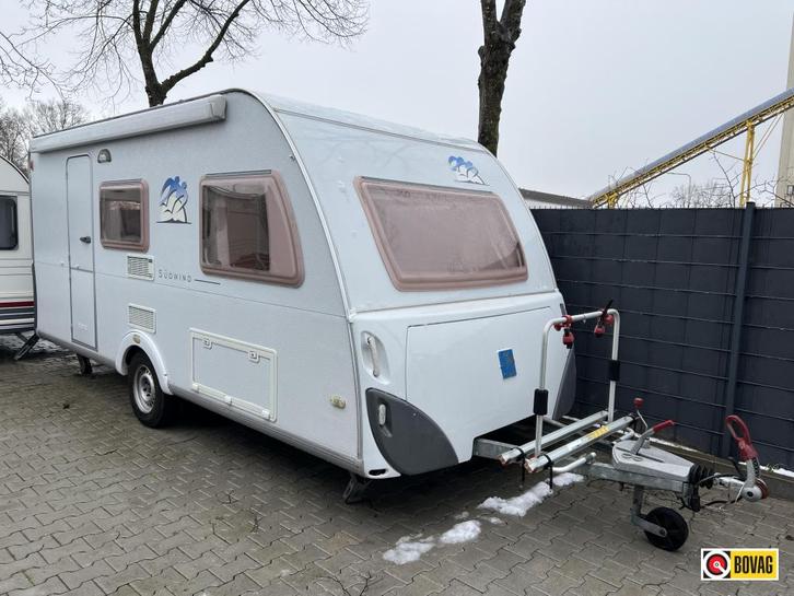 Knaus Sudwind 450 EL, Caravans en Kamperen, Caravans, Bedrijf, tot en met 3, 1000 - 1250 kg, Standaardzit, Knaus, 2 aparte bedden