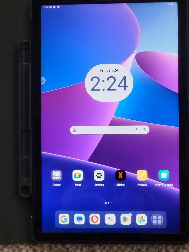 tablet lenovo, Computers en Software, Android Tablets, Usb-aansluiting, Zo goed als nieuw, 128 GB, Lenovo Tab M10 Plus (3e generatie)