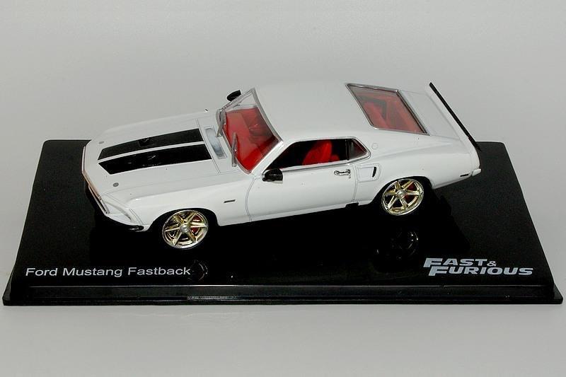 Ford Mustang fastback wit 1969 Altaya Fast&Furious 1:43, Ophalen of Verzenden, Nieuw, Auto, Overige merken