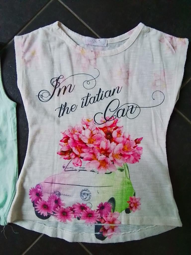 Shirtje mt 122-128, Meisje, Ophalen of Verzenden, Zo goed als nieuw, Shirt of Longsleeve