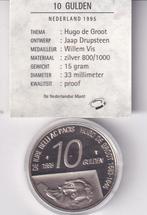 10 Gulden 1995   Proof  met Kaartje in Doosje, Postzegels en Munten, Munten | Nederland, Verzenden, Koningin Beatrix, Zilver, Losse munt