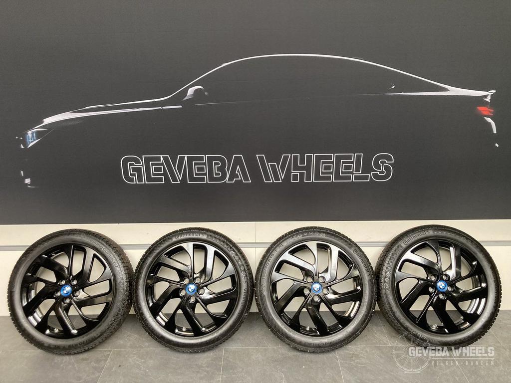 19” originele BMW i3 velgen + winterbanden 5x112 428 6887937, 19 inch, Gebruikt, 155 mm, -