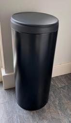 Brabantia mat zwarte prullenbak, Ophalen, Gebruikt, 50 tot 75 cm, 40 liter of meer