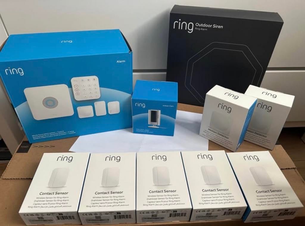 Ring Alarm Bundel + Indoor Camera en Sirene Nieuw !, Beweging, Nieuw, Ophalen of Verzenden, Compleet systeem