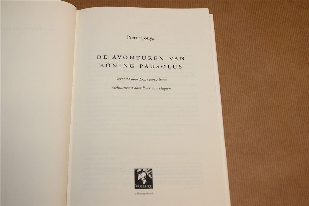 Avonturen van Koning Pausolus — Pierre Louys, Voltaire 2000, Ophalen of Verzenden, Gelezen
