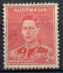 Australie 1937 Koning George VI 2d, Verzenden, Gestempeld, Koningshuis