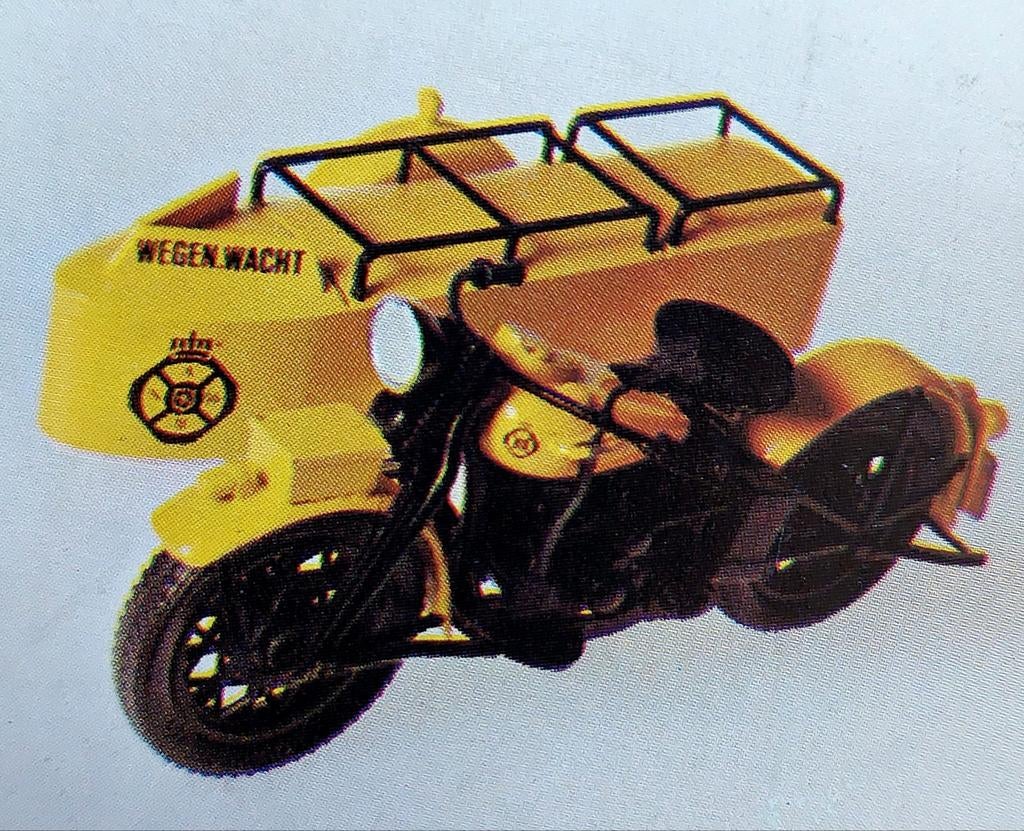 Bouwpakket Bouwdoos ANWB Harley Davidson 1946 Zijspan Motor, Overige merken, Verzenden, Zo goed als nieuw, Groter dan 1:32