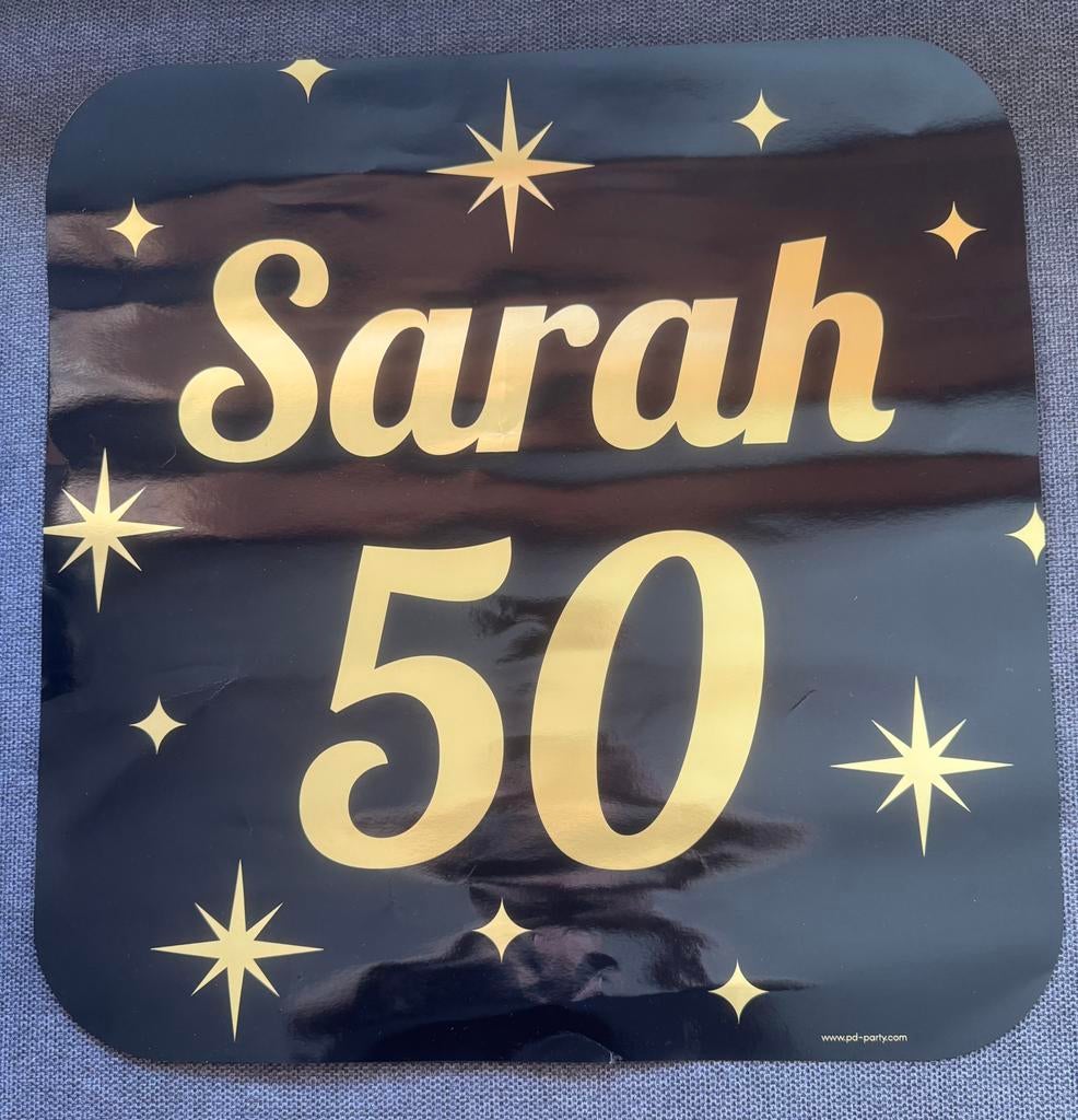 Sarah 50 jaar 1976 pakket voor feestje party, Ophalen, Gebruikt, Versiering, Abraham of Sarah