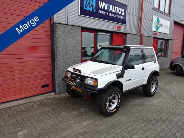 Suzuki Vitara 1.6 JX Metal Top fun 4 x 4 verhoogd lier snork, Lederen bekleding, Wit, Bedrijf, Handgeschakeld