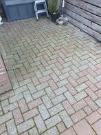 betonklinkers rood/grijs, Tuin en Terras, Tegels en Klinkers, Ophalen, Gebruikt, Klinkers, 10 m² of meer