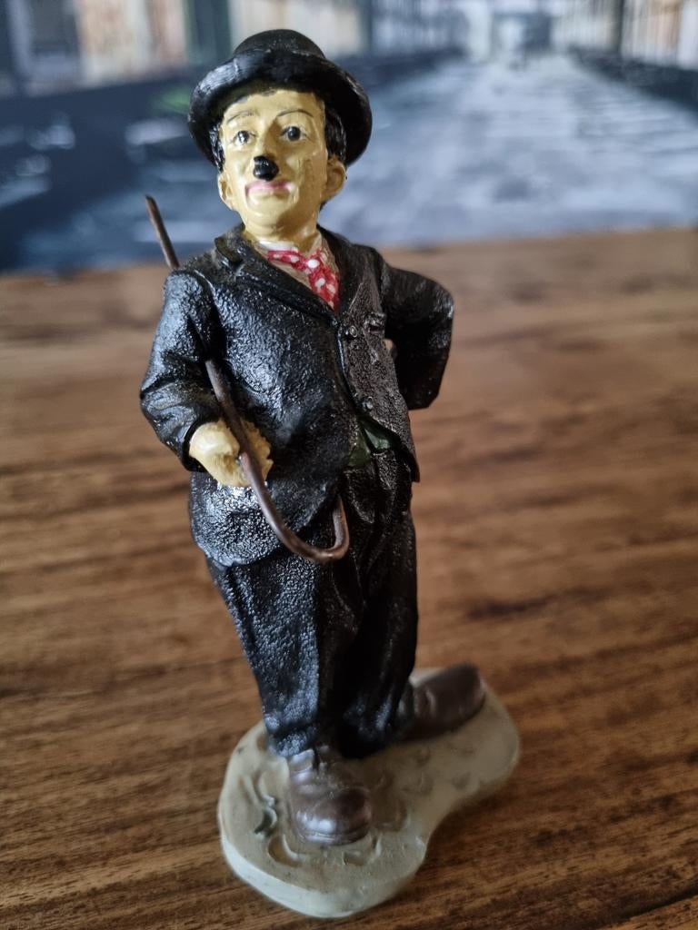 Vintage Charlie Chaplin beeldje - Uniek verzamelobject, Verzamelen, Ophalen of Verzenden, Zo goed als nieuw, Overige typen