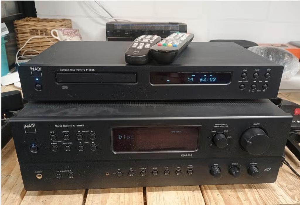 NAD C725BEE & C515BEE receiver plus cd speler, Ophalen, Gebruikt, ., .