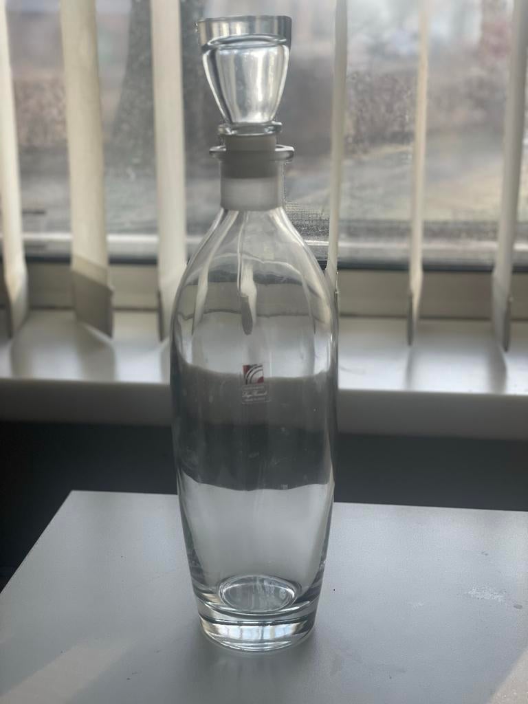 Elegante glazen karaf met stop - Light & Music Luigi Bormiol, Ophalen