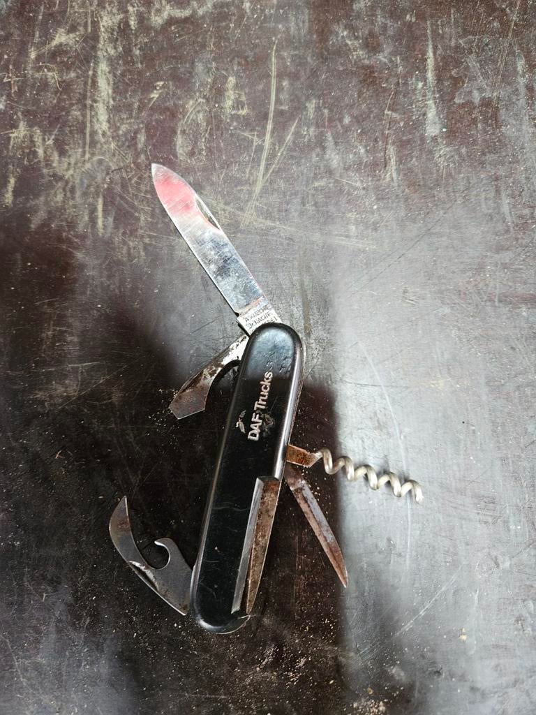 Vintage A. Knecht Jr. Nachf. Zakmes - DAF Trucks, Antiek en Kunst, Antiek | Gereedschap en Instrumenten, Ophalen of Verzenden