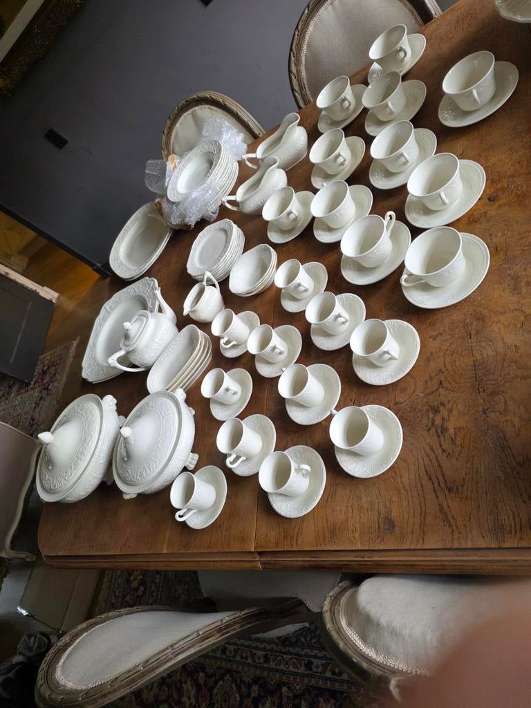 Mooi creme kleurig servies Burleigh ironstone, Antiek en Kunst, Ophalen of Verzenden